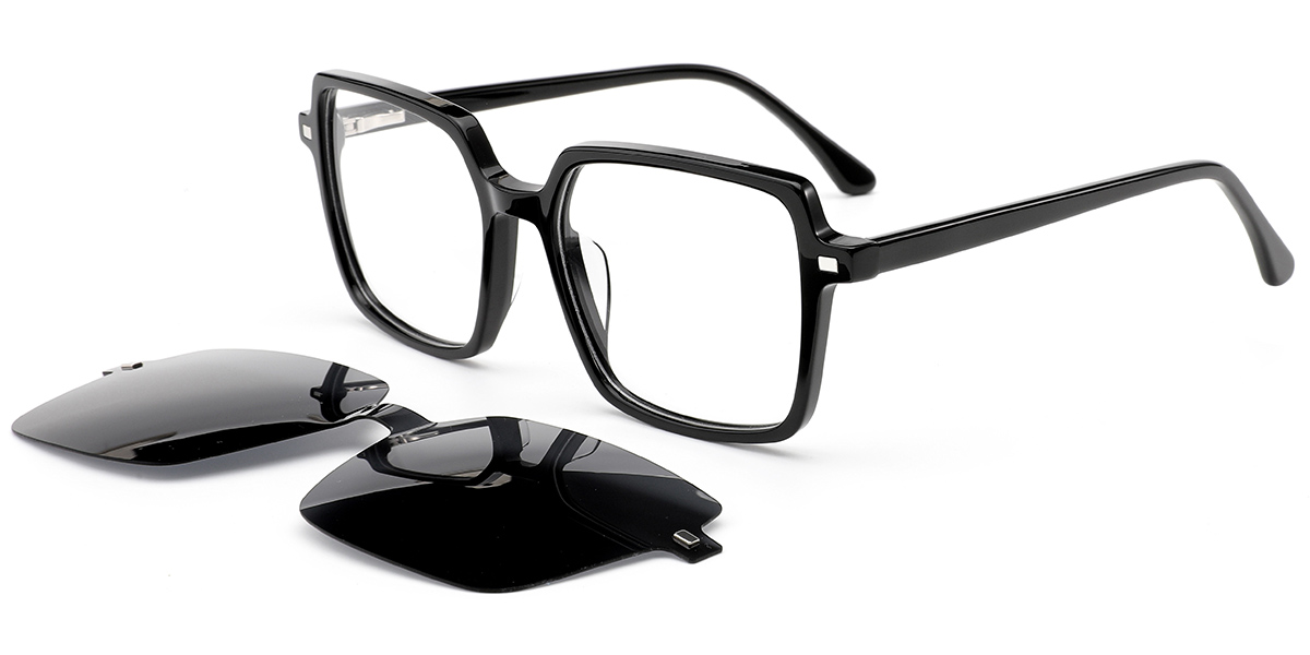 Acetate Square Reading Glasses black