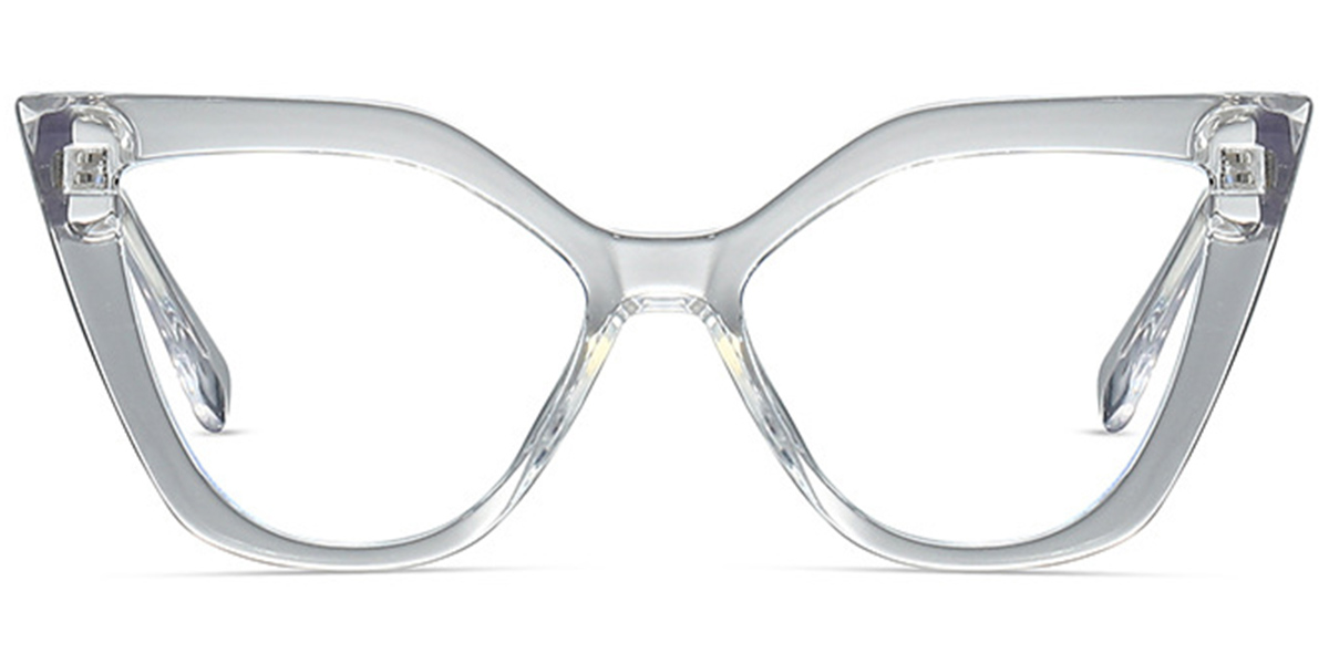 Cat Eye Reading Glasses translucent-white