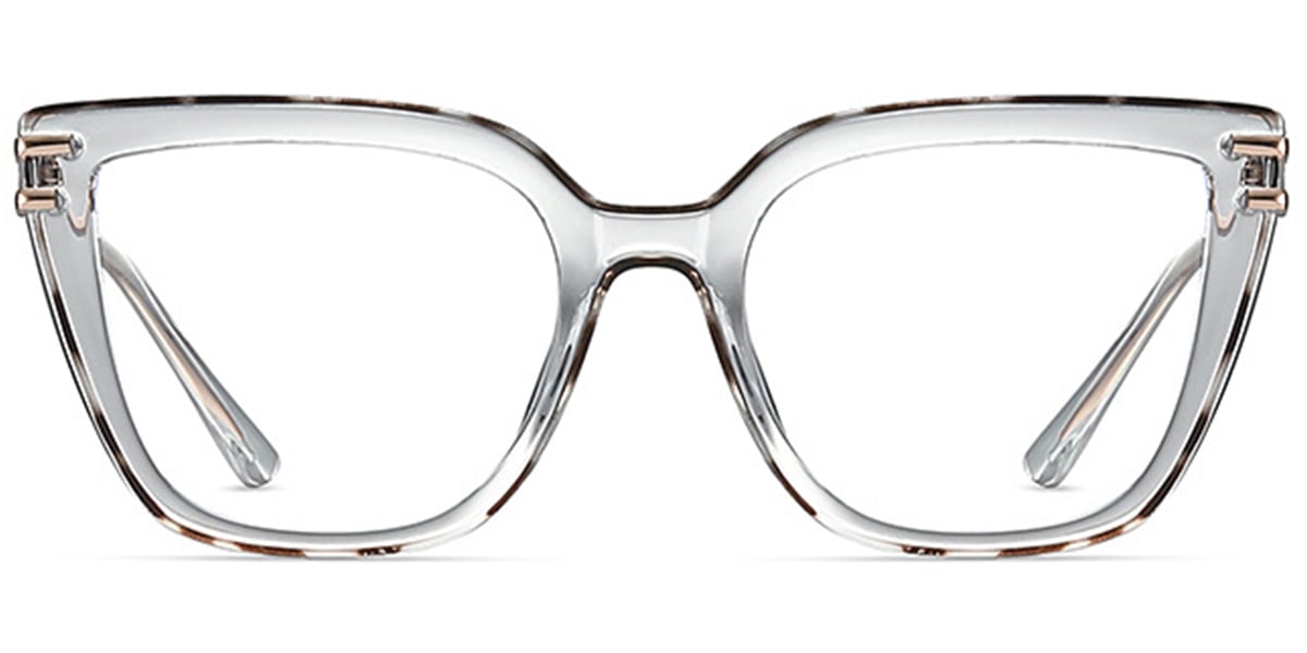 Square Reading Glasses translucent-white