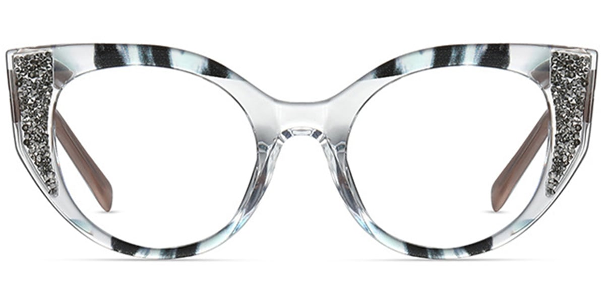 Oval Reading Glasses pattern-translucent