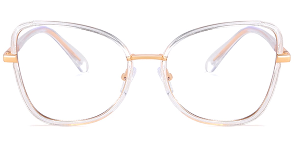 Square Reading Glasses translucent-white