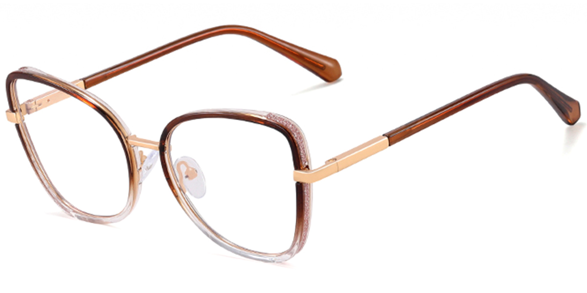 Square Reading Glasses gradient_brown