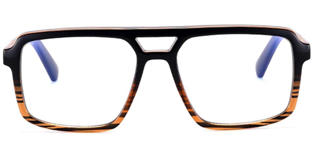 Aviator Reading Glasses pattern-brown