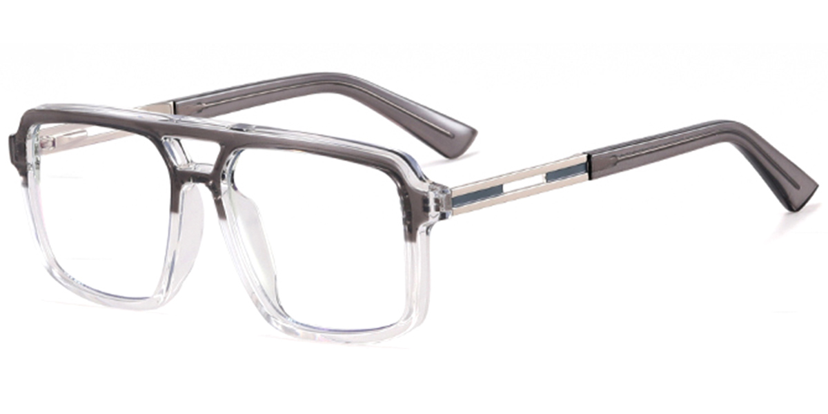 Aviator Reading Glasses translucent-grey