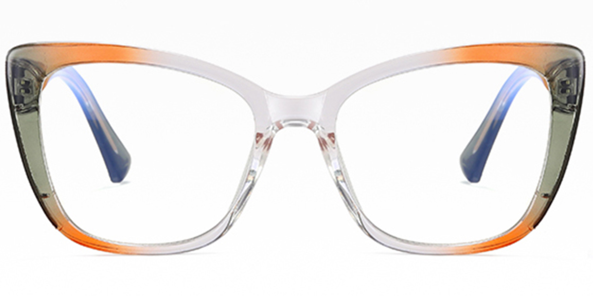 Cat Eye Reading Glasses gradient_green