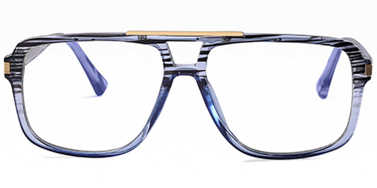 Aviator Reading Glasses pattern-blue