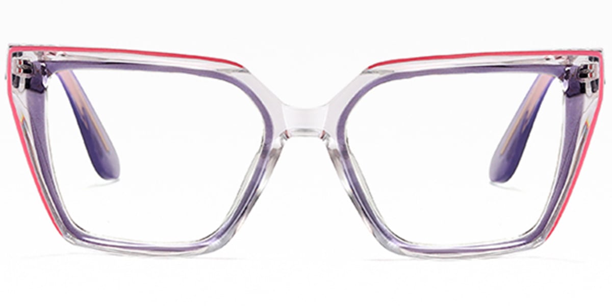 Square Reading Glasses translucent-grey