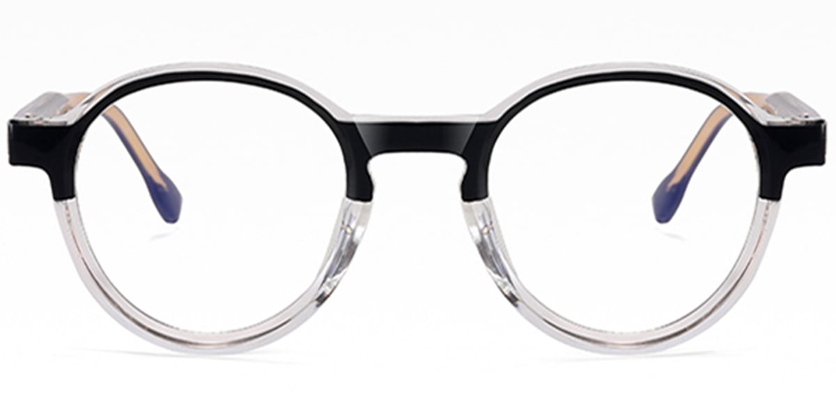 Round Reading Glasses pattern-black