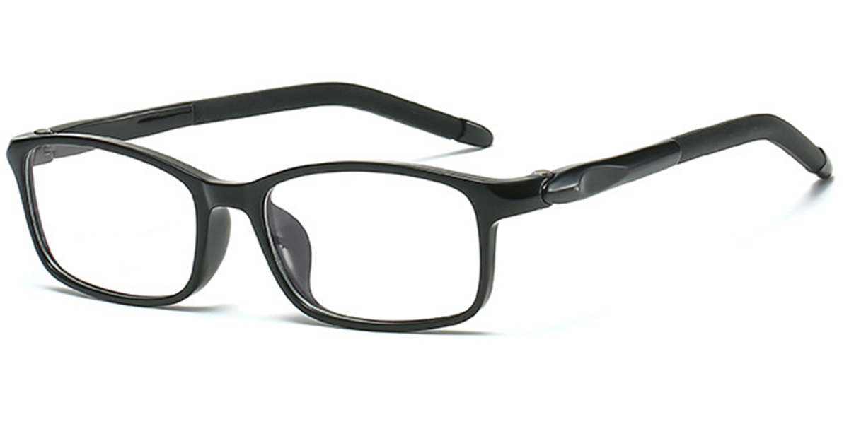 Kid's Rectangle Reading Glasses black