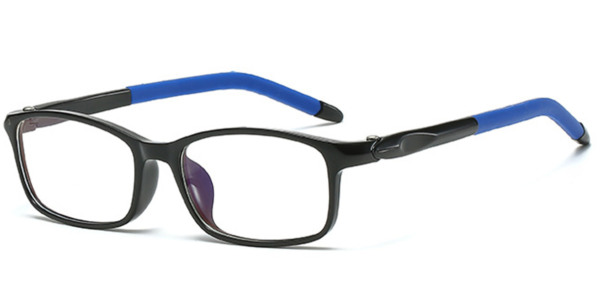 Kid's Rectangle Reading Glasses bright_black