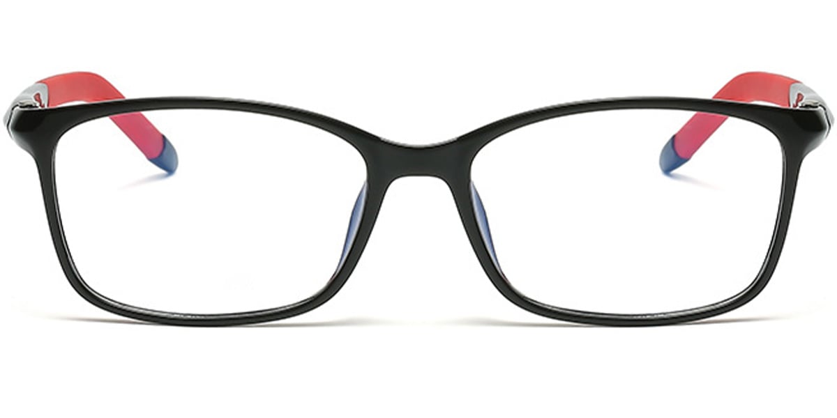 Kid's Rectangle Reading Glasses bright_black