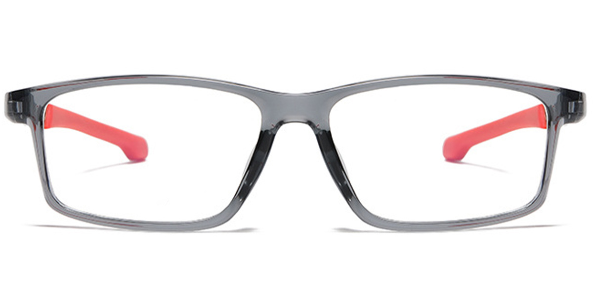 Rectangle Reading Glasses translucent-grey