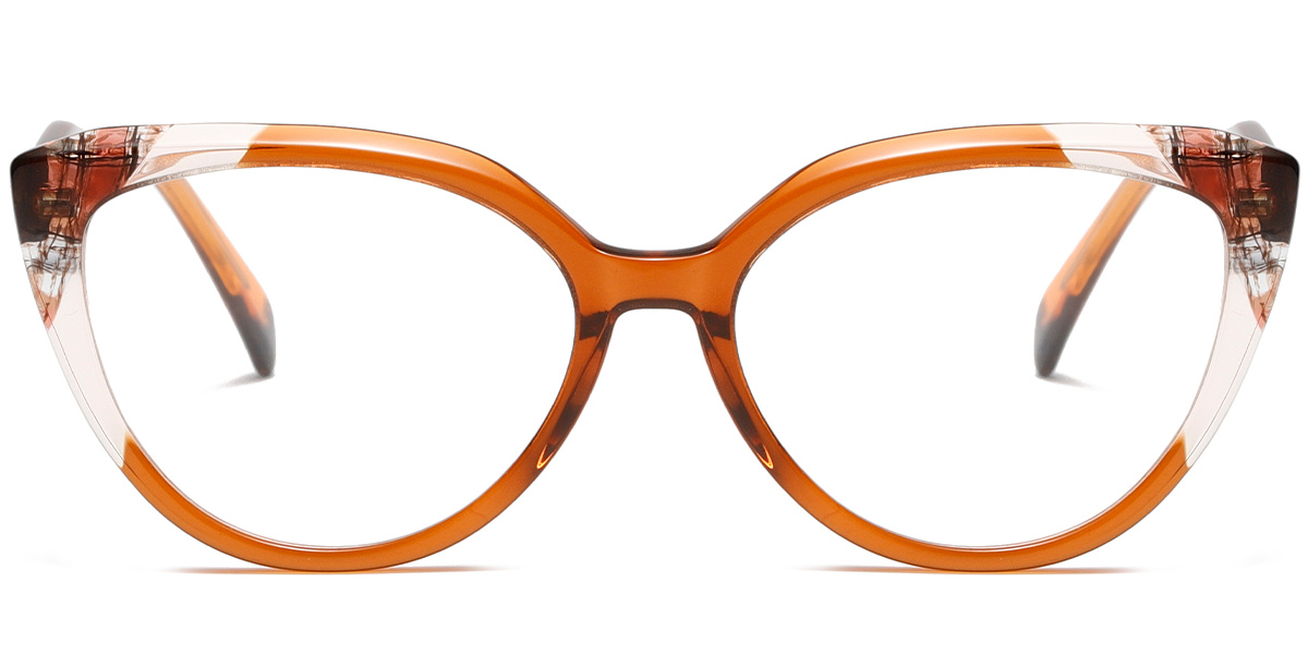 Acetate Cat Eye Reading Glasses pattern-orange