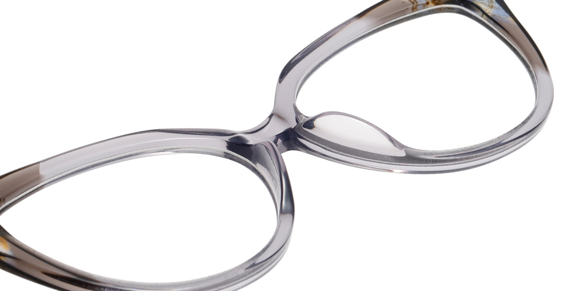 Acetate Cat Eye Reading Glasses pattern-grey