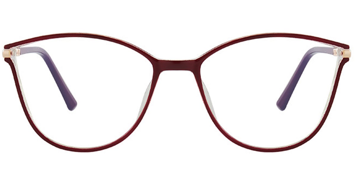 Square Reading Glasses red