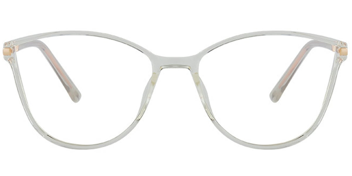 Square Reading Glasses translucent-white