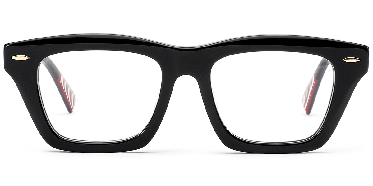 Acetate Square Reading Glasses black