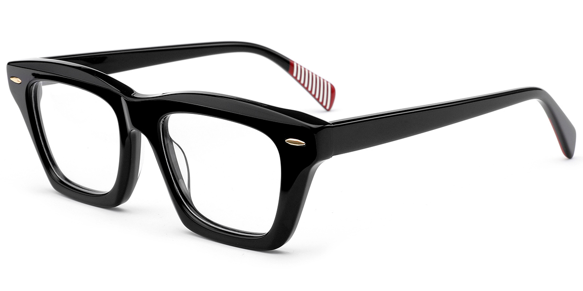 Acetate Square Reading Glasses black