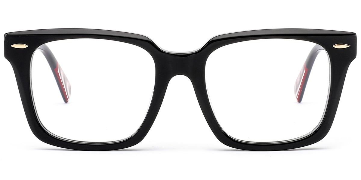 Acetate Square Reading Glasses black