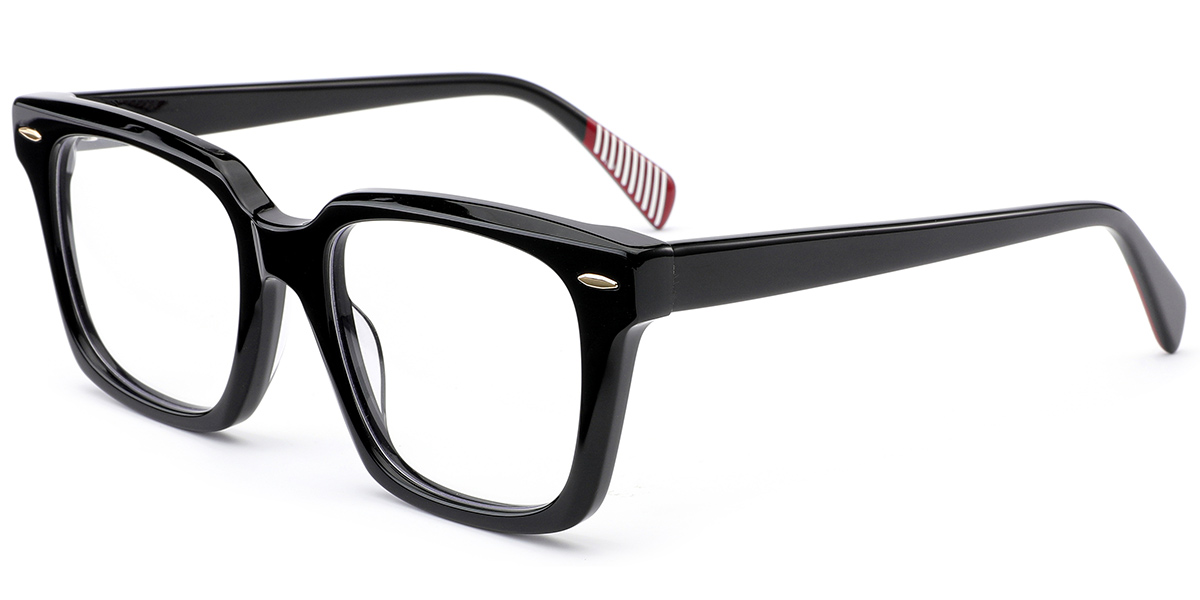 Acetate Square Reading Glasses black