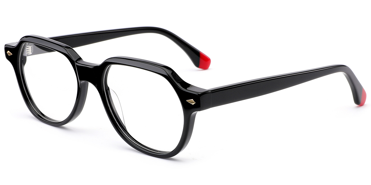 Acetate Square Reading Glasses black