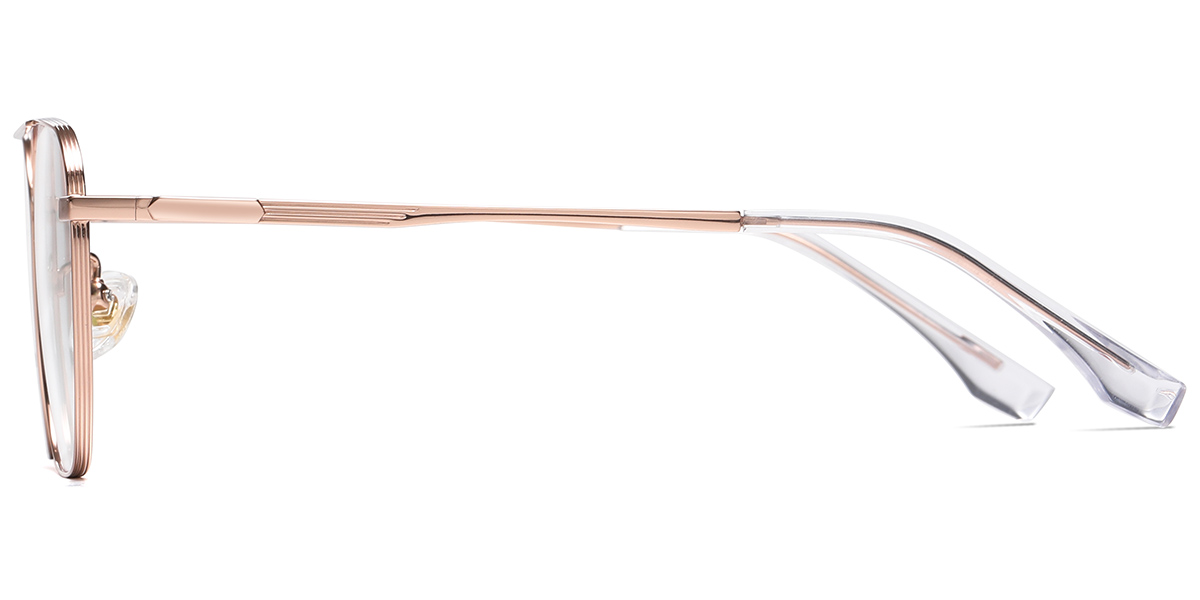 Titanium Aviator Reading Glasses rose_gold