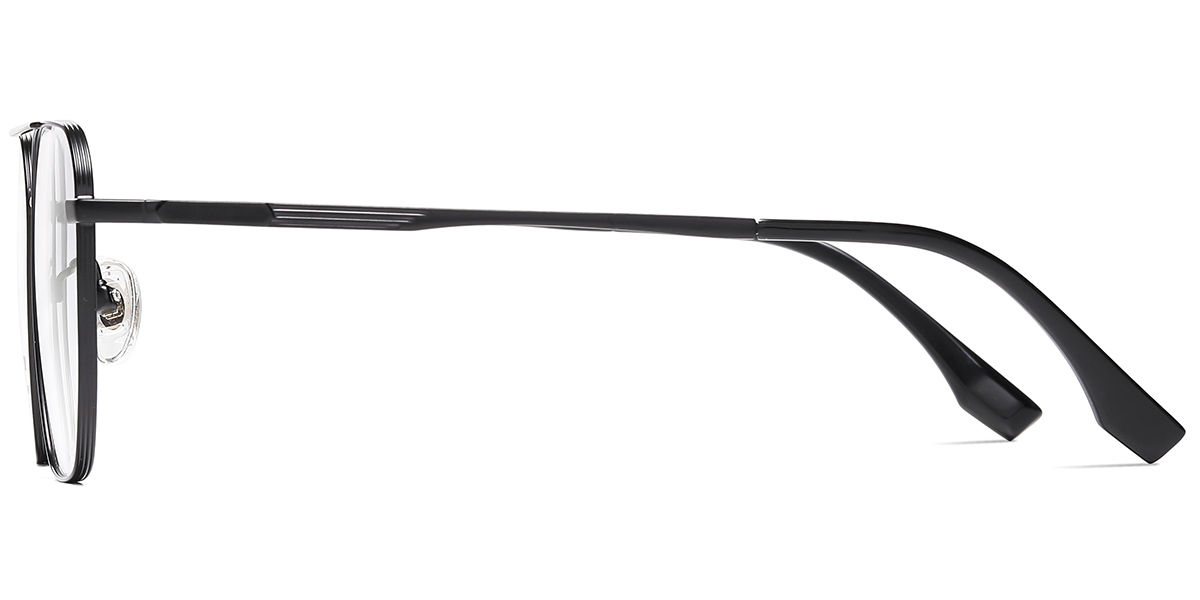 Titanium Aviator Reading Glasses black