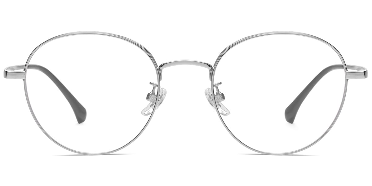 Titanium Round Reading Glasses 