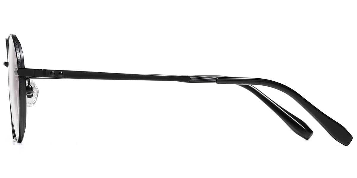 Titanium Geometric Reading Glasses black