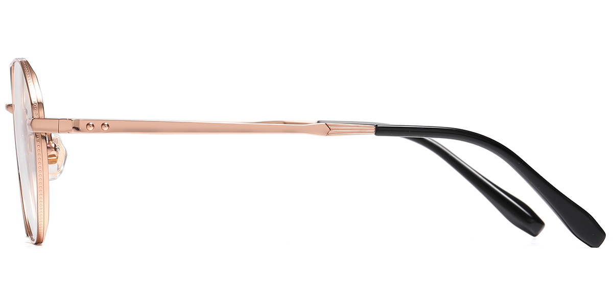 Titanium Geometric Reading Glasses rose_gold