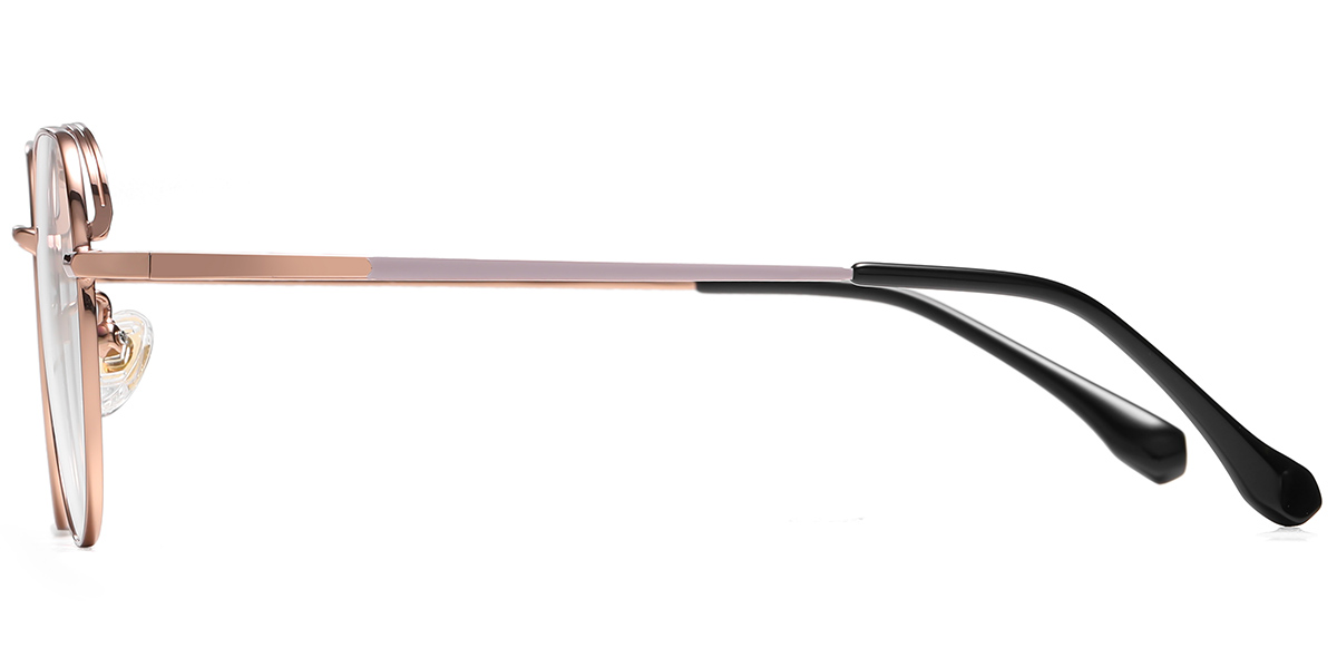 Geometric Reading Glasses rose_gold