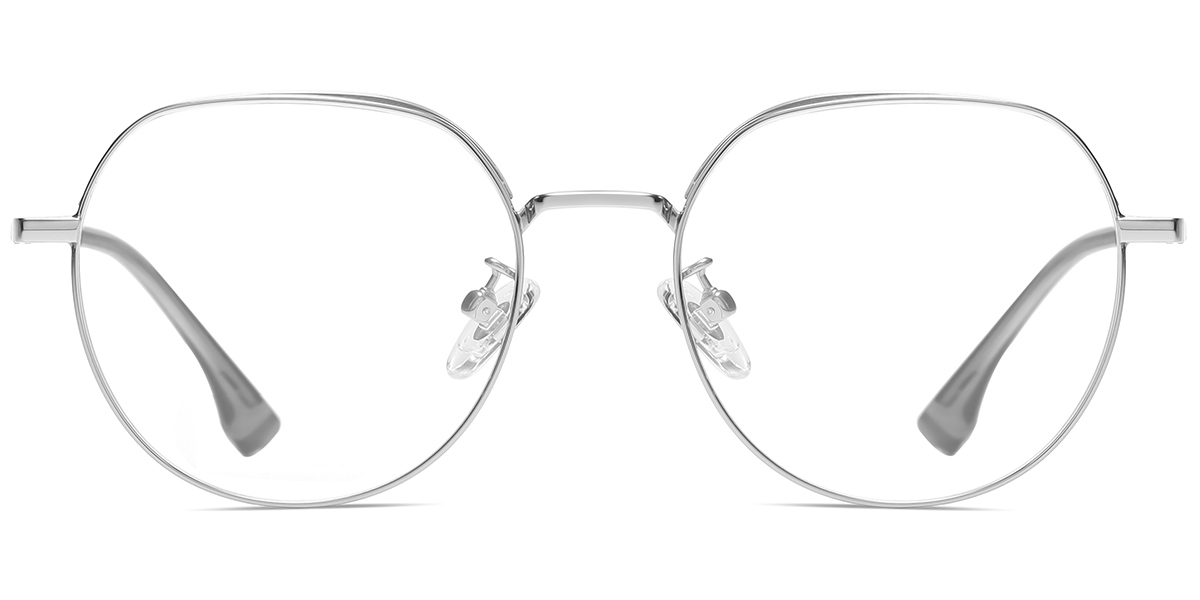 Geometric Reading Glasses silver