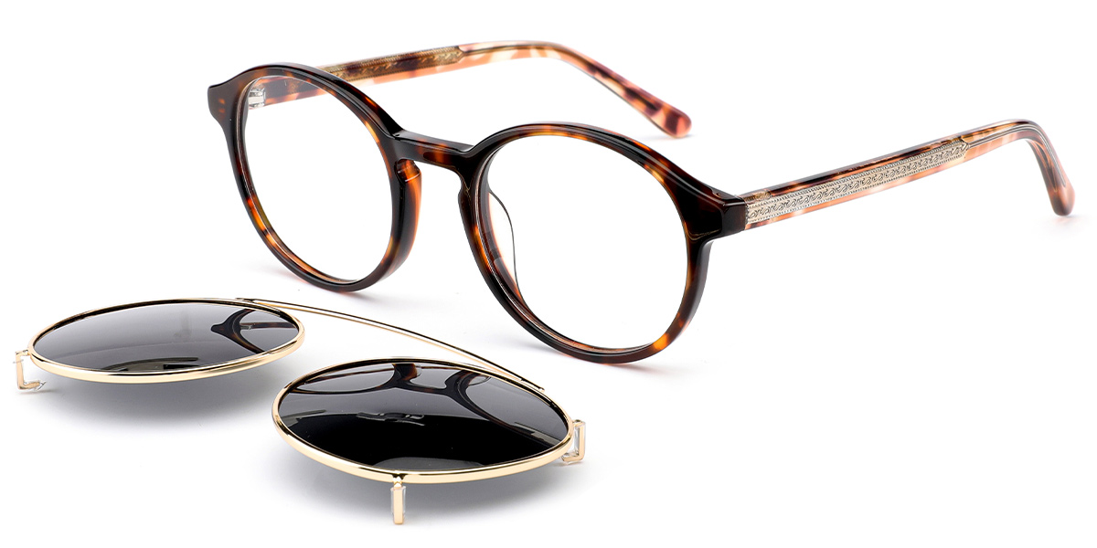 Acetate Round Reading Glasses tortoiseshell