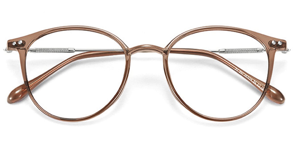 Rectangle Reading Glasses translucent-brown