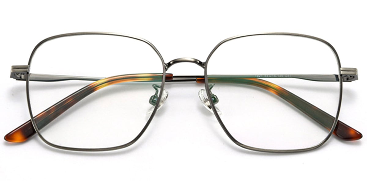 Square Reading Glasses gun_metal