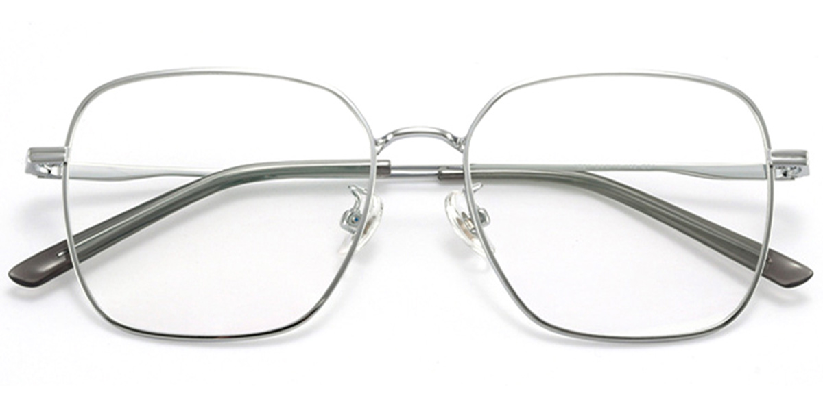 Square Reading Glasses silver