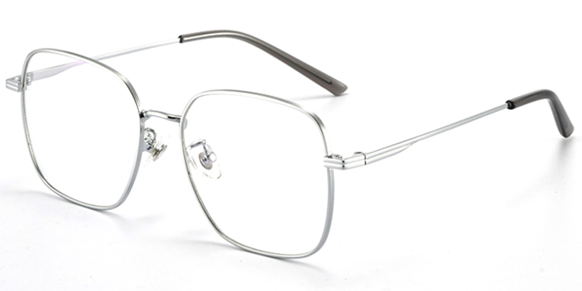 Square Reading Glasses silver