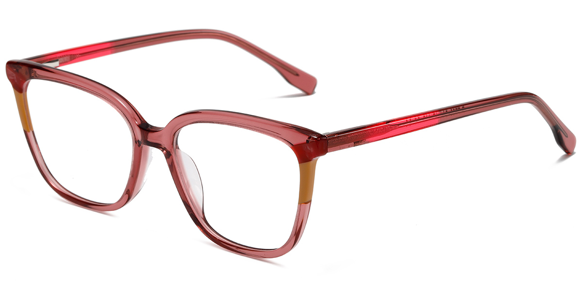 Acetate Cat Eye Reading Glasses pattern-red