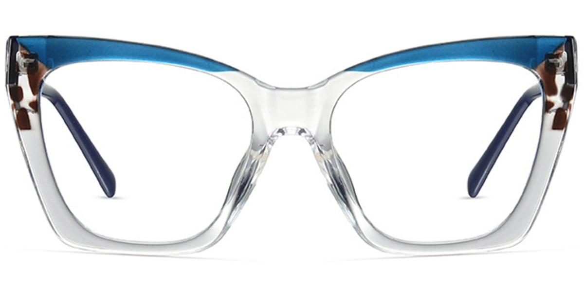 Square Reading Glasses pattern-blue