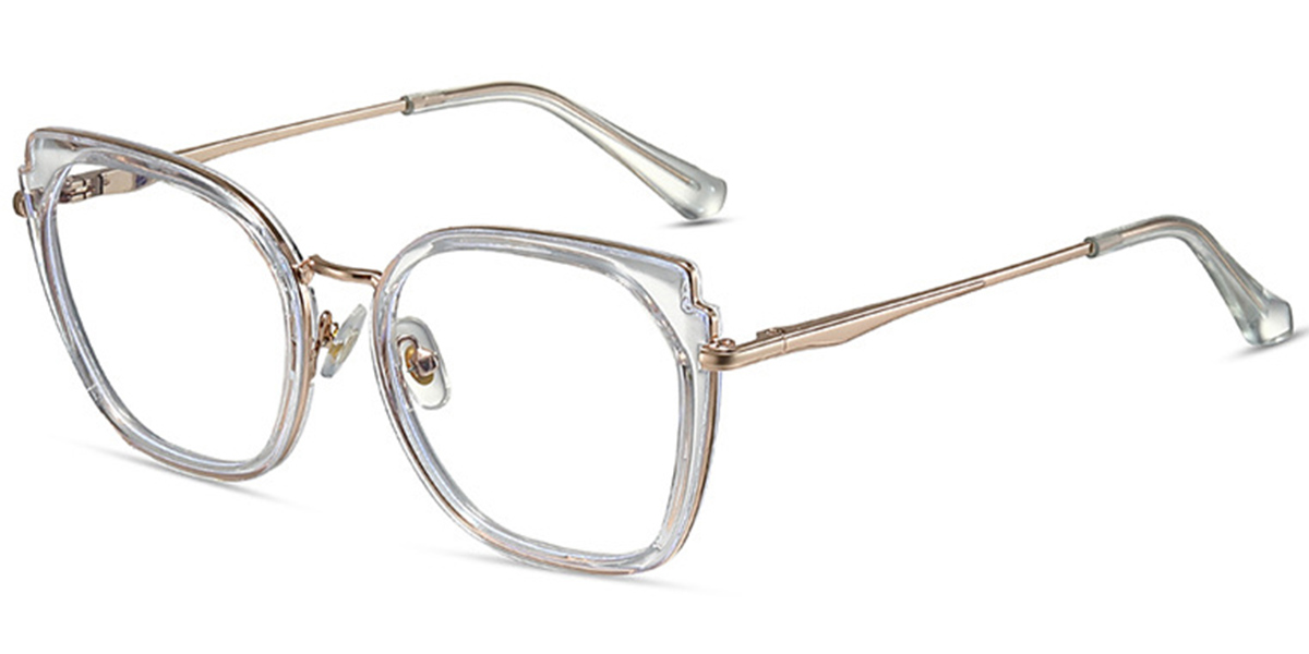 Square Reading Glasses translucent-white