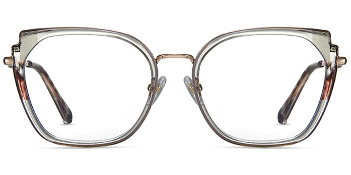 Square Reading Glasses pattern-grey