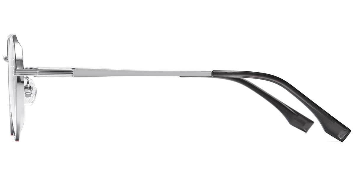 Titanium Oval Reading Glasses silver