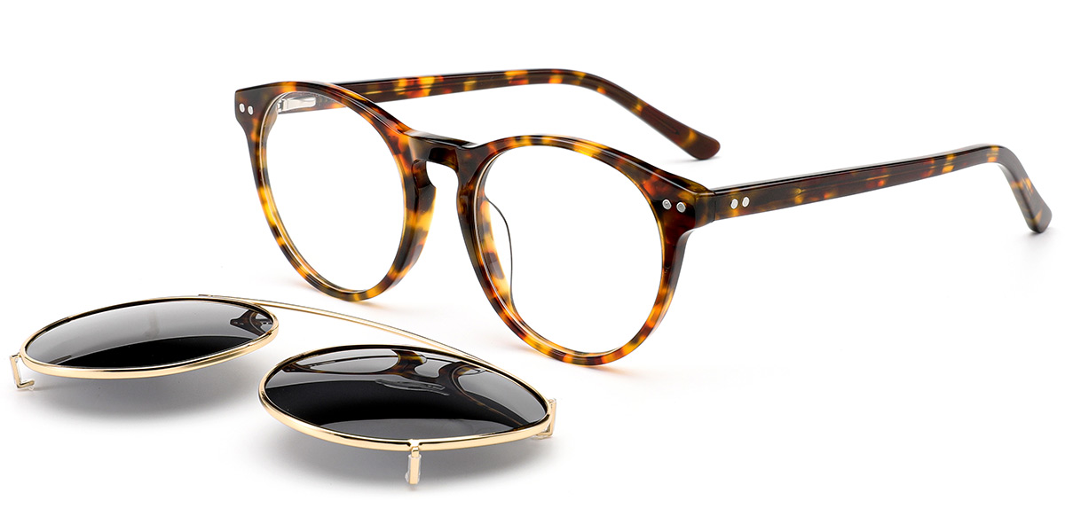 Acetate Round Reading Glasses tortoiseshell