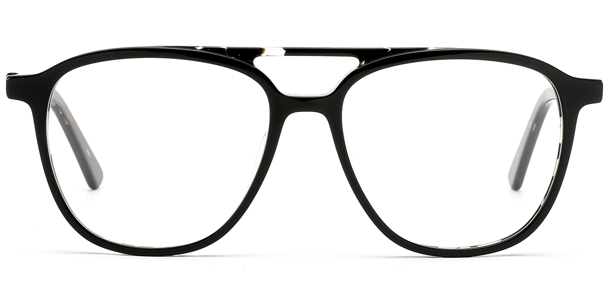 Acetate Aviator Reading Glasses black