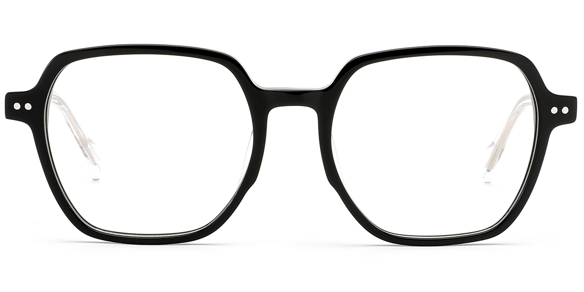 Acetate Square Reading Glasses black