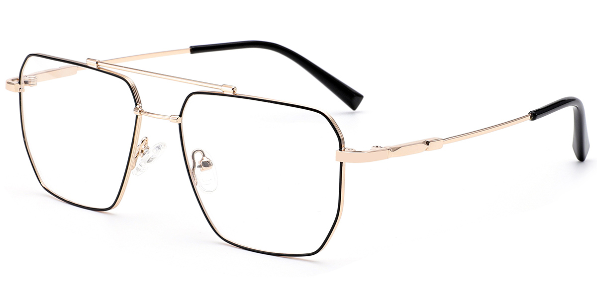 Aviator Reading Glasses black-gold