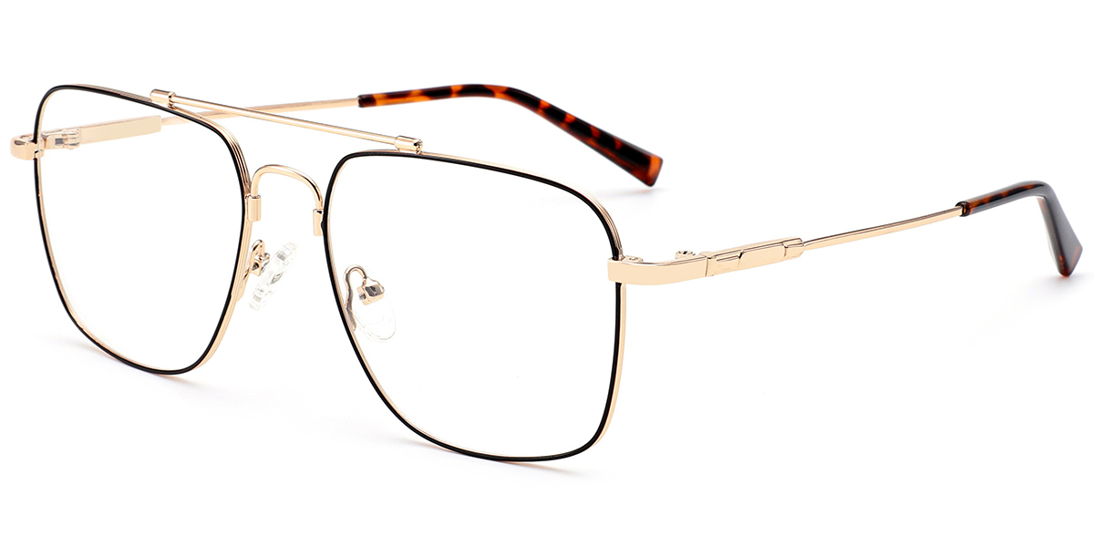 Aviator Reading Glasses black-gold