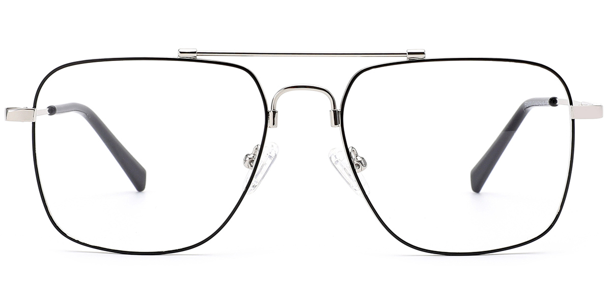 Aviator Reading Glasses black-silver