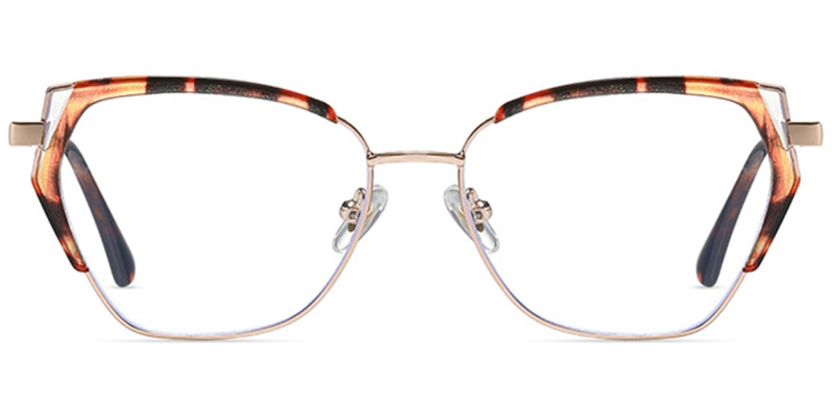 Geometric Reading Glasses tortoiseshell