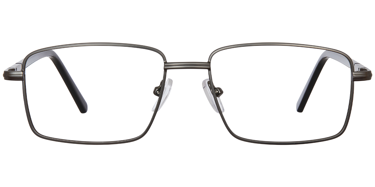 Rectangle Reading Glasses gun_metal